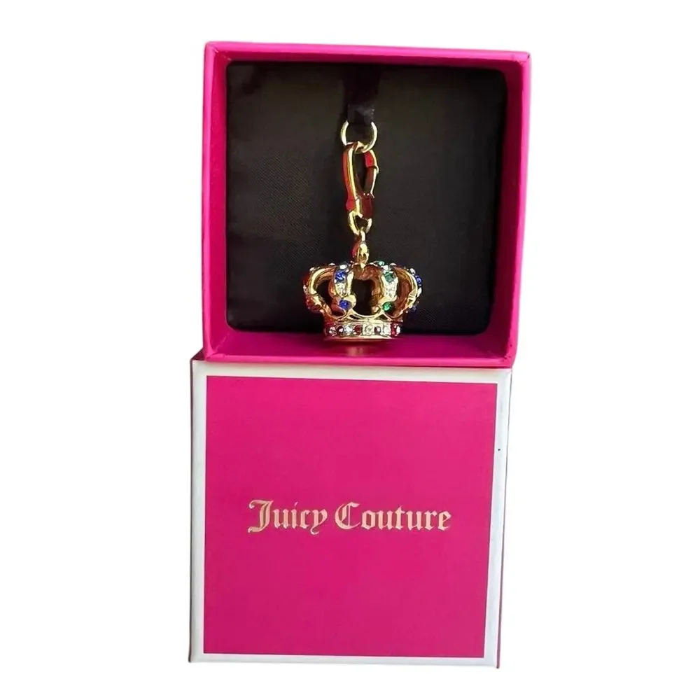 Retired Juicy Couture Multicolor King Crown Charm